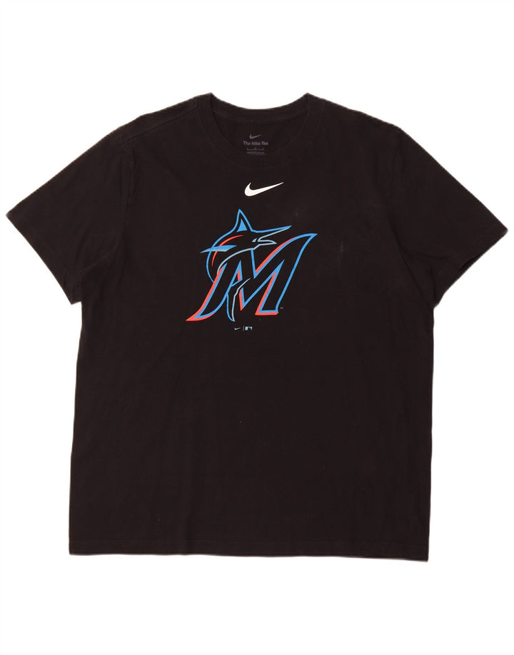 NIKE Grafisk T-shirt top til mænd, stor sort