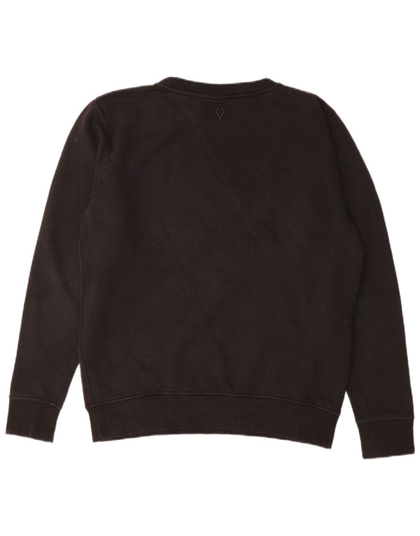 Marcelo Burlon Mens Graphic Sweatshirt Jumper Small Black Cotton