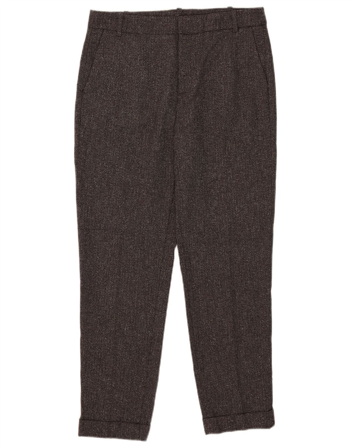 Zara Dame Slim Suit Bukser Medium W28 L27 Brun Flecked