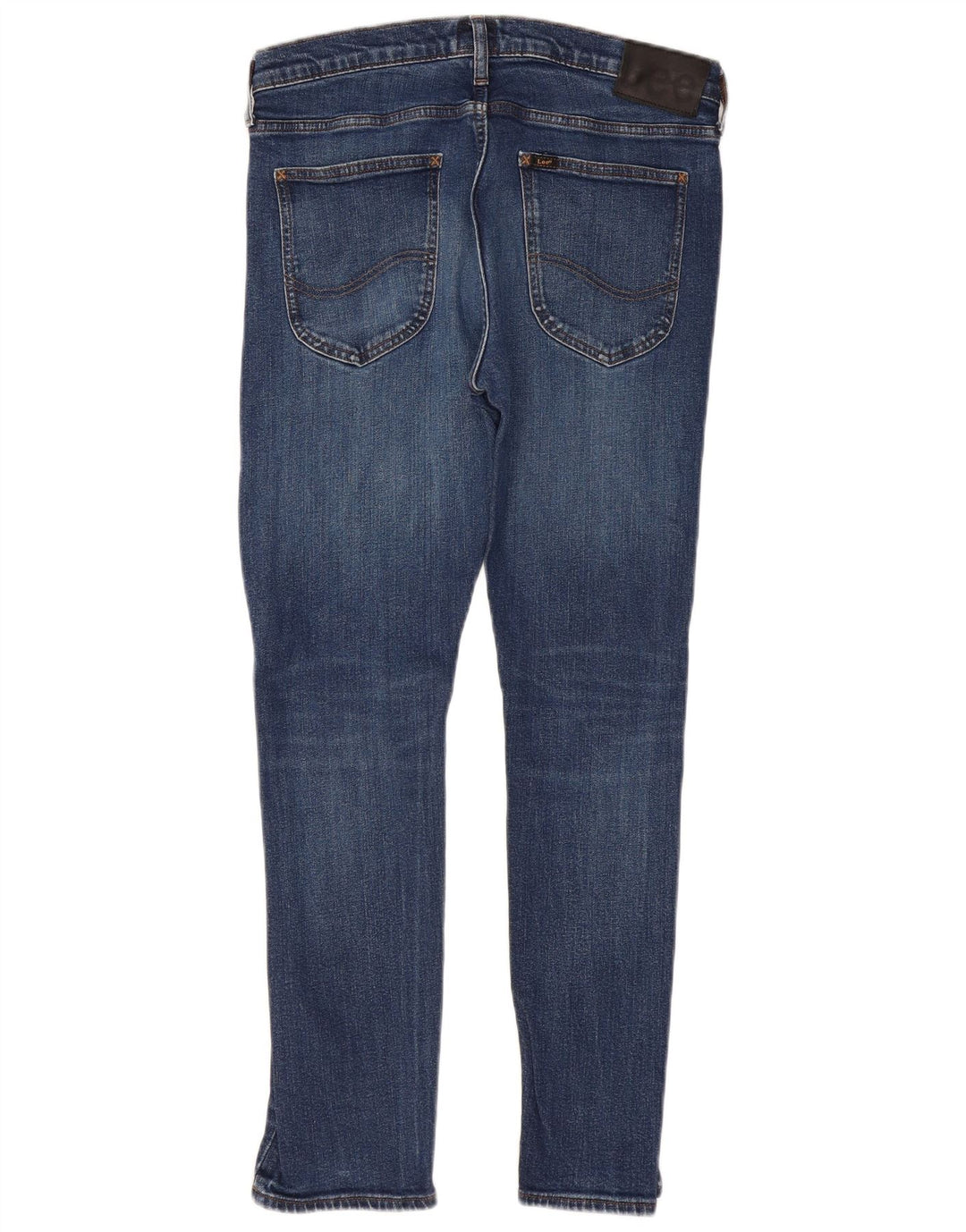 LEE Dame Luke Slim Jeans W32 L30 Blå Bomuld