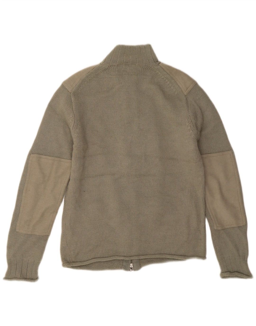 French Connection Herre cardigan sweater Medium Khaki Colourblock Uld