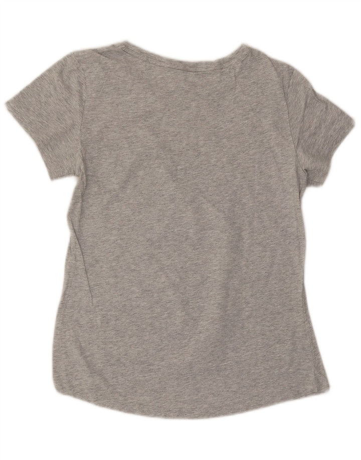 PUMA Grafisk T-shirt top til kvinder UK 12 Medium Grå Flecked
