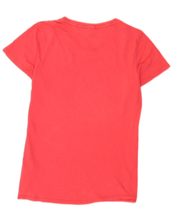 Puma Grafisk T-Shirt Top UK 14 Medium Pink Bomuld