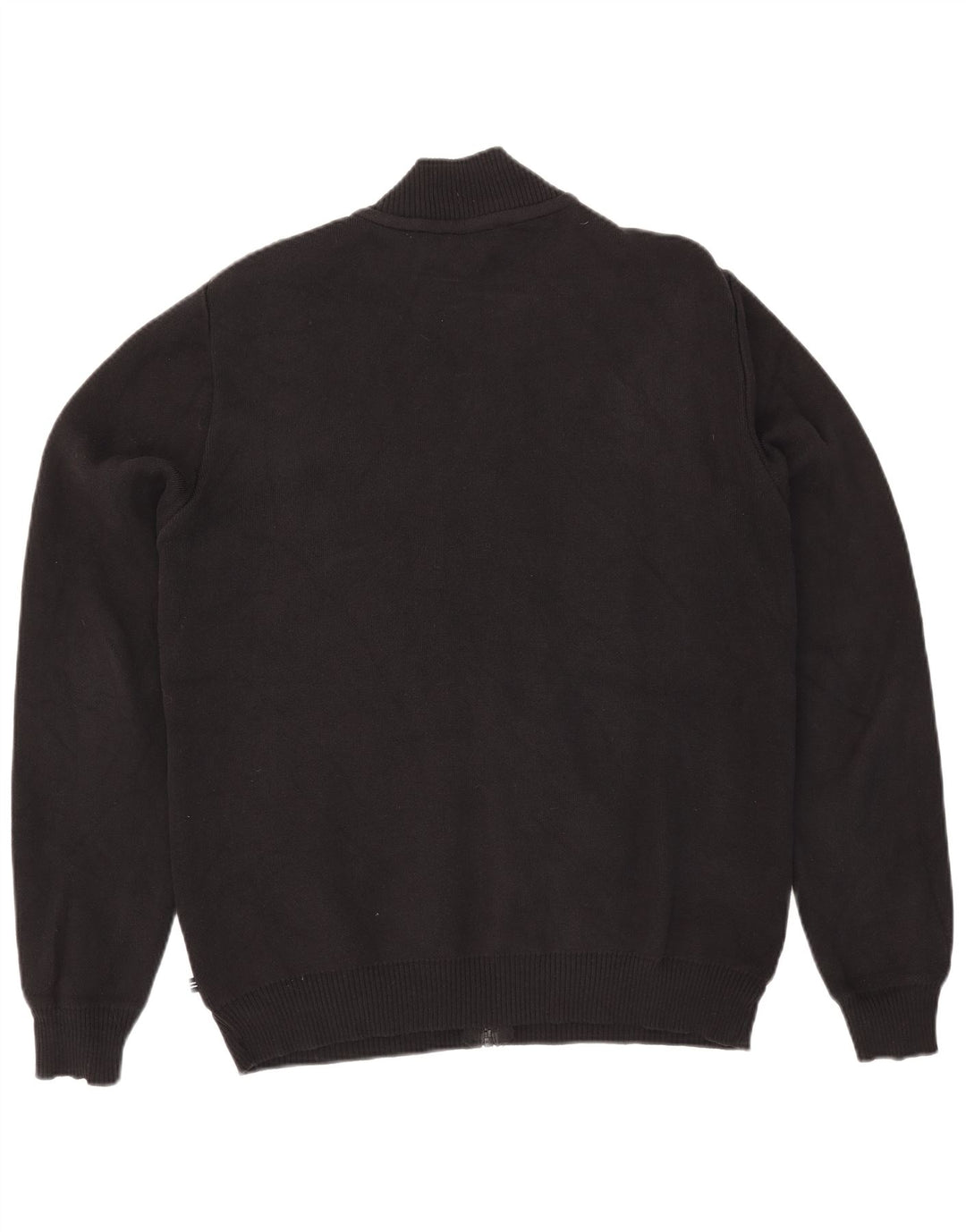 Nautica Herre Cardigan Sweater Stor Sort Bomuld
