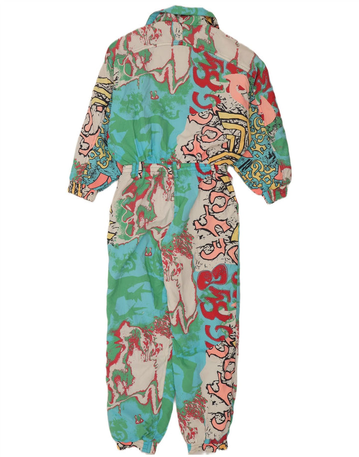 Elho Dame Oversized Grafisk Ski Jumpsuit EU 40 Medium Flerfarvet