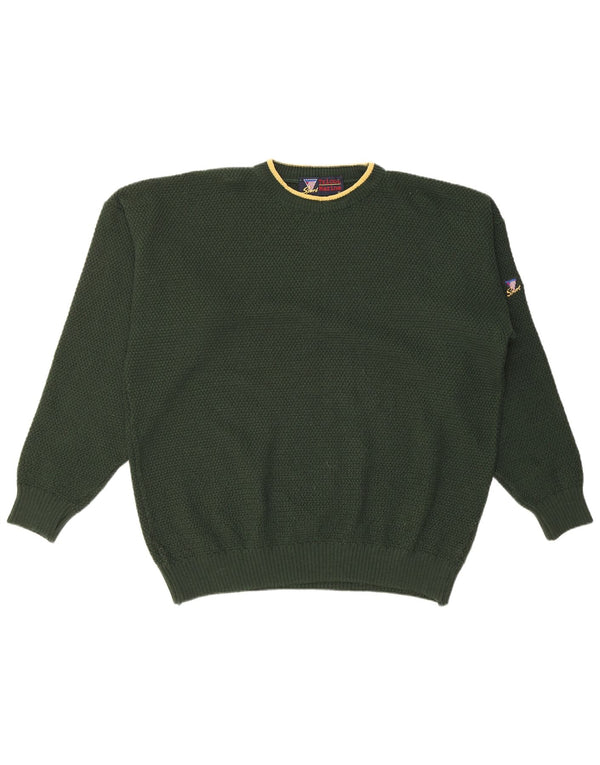 Tricot Marine Herre Crew Neck Jumper Sweater XL Grøn Akryl