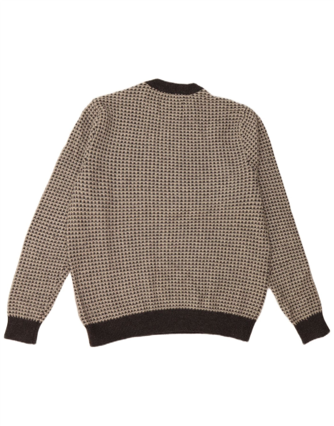 JACK WILLS Dame sweater med rund hals DK 20 2XL Grå ternet uld