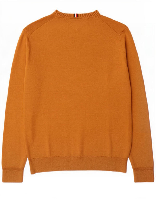 Tommy Hilfiger Herre V-hals sweater XL Beige Bomuld