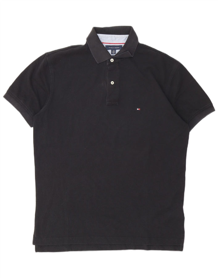 Tommy Hilfiger Herre poloshirt Stor sort bomuld