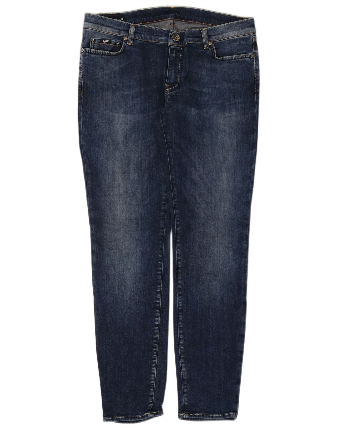 Gas Dame Slim Jeans W31 L28 Blå Bomuld