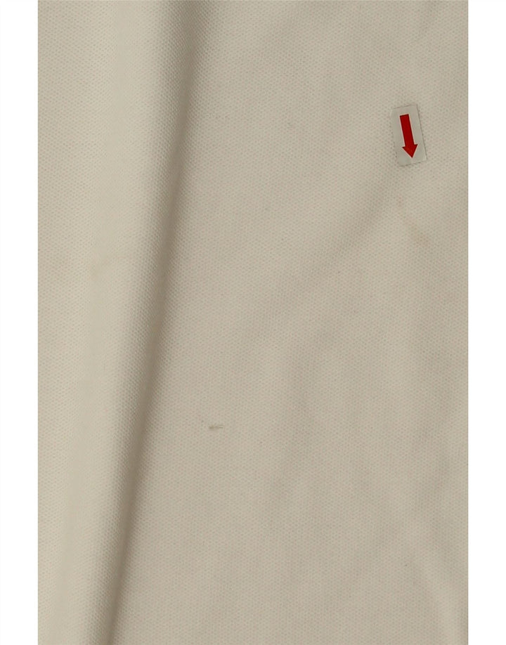 Slam Herre Polo Shirt Stor Hvid Bomuld