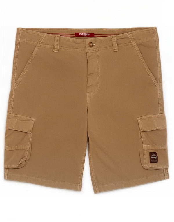 Carrera Mens 618 Cargo Shorts XL W38 Beige Cotton