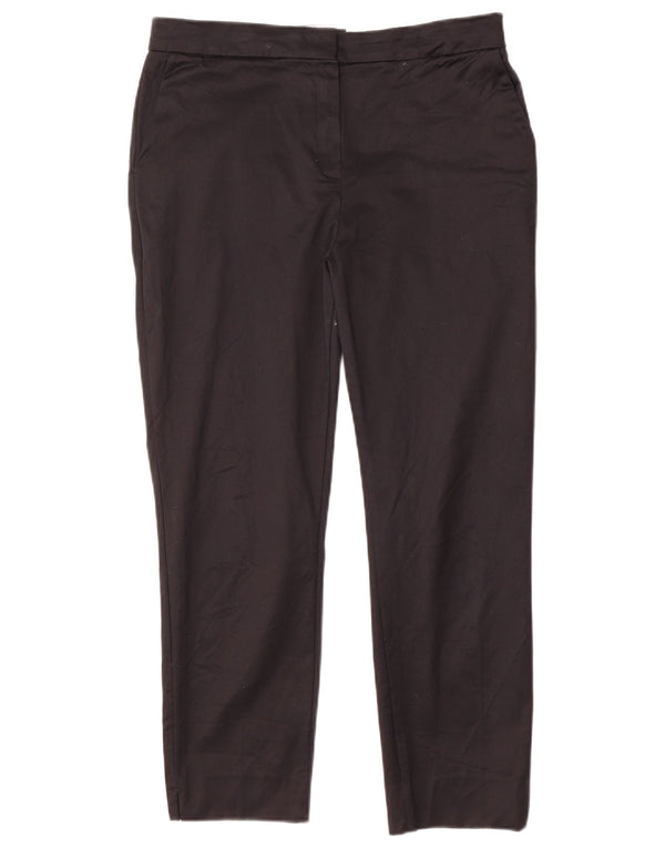 Marks & Spencer Dame Slim Suit Bukser UK 12 Medium W32 L25 Sort Bomuld