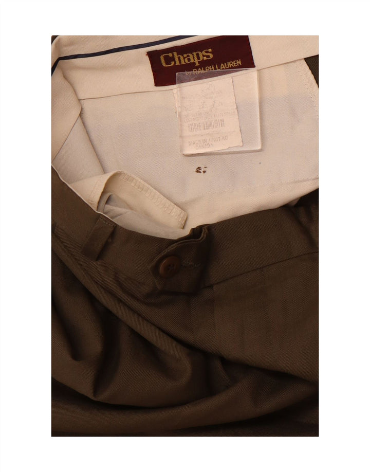 Chaps Herre Pegged Suit Bukser W34 L30 Grøn uld