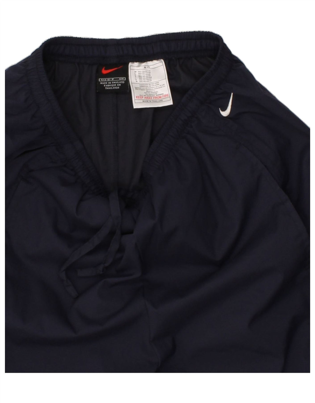 NIKE Womens Tracksuit Trousers US 4/6 Small  Navy Blue Polyester Vintage Nike and Second-Hand Nike from Messina Hembry 