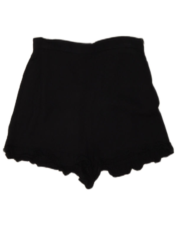 Zara Womens High Waist Hot Pants XS W24 Sort