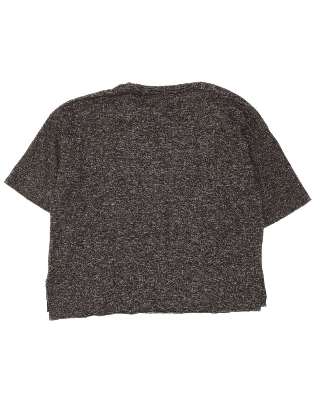 Zara Oversized T-Shirt Top UK 14 Medium Grey Flecked Polyester