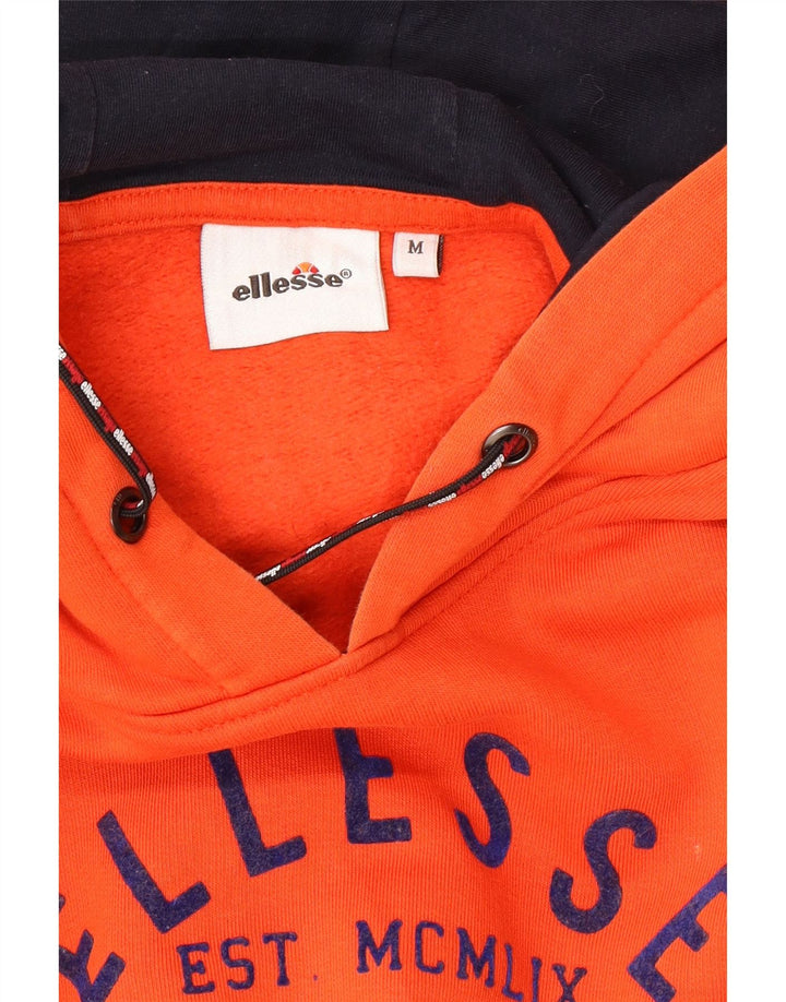 ELLESSE Grafisk hættetrøje til mænd Medium Orange