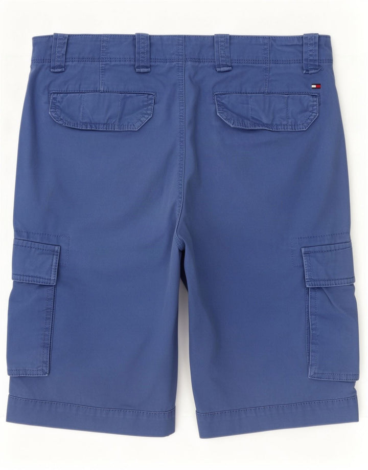 Tommy Hilfiger Herre Cargo Shorts Medium W33 Blue Cotton
