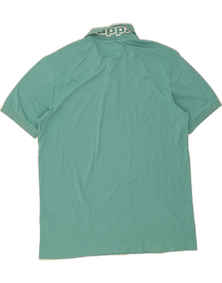 KAPPA Mens Polo Shirt 2XL Turquoise Cotton Vintage Kappa and Second-Hand Kappa from Messina Hembry 