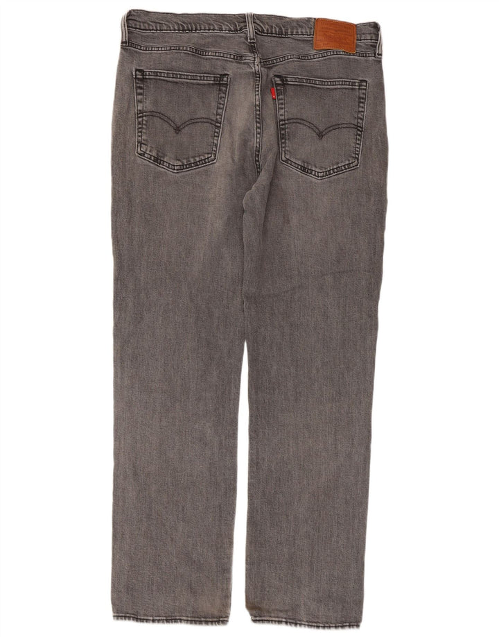 Levi's Herre 514 Straight Jeans W36 L32 Grå Bomuld Classic