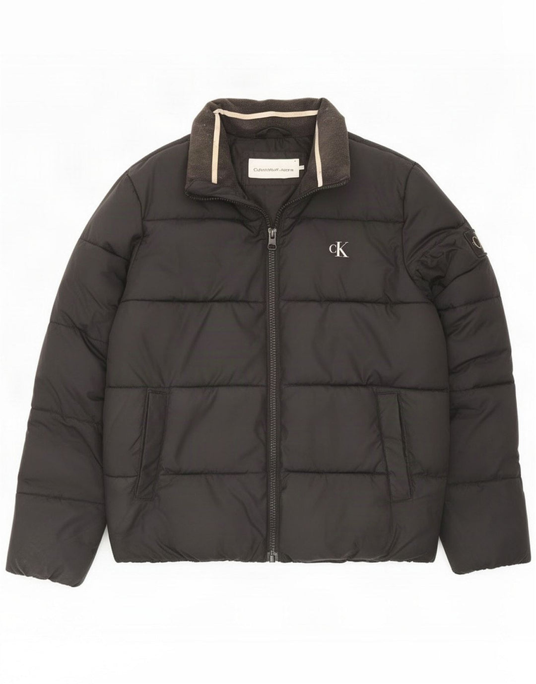 Calvin Klein Polstret jakke til mænd UK 38 Medium Sort