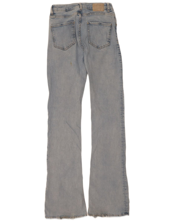 Zara Dame Flared Jeans EU 38 Small W28 L34 Blå