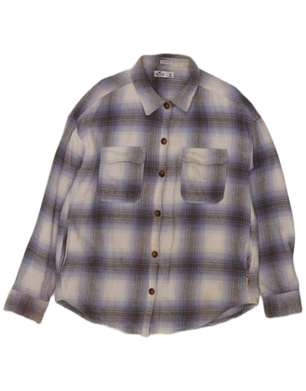 Hollister Womens Boyfriend Fit Flanellskjorte Medium Flerfarvet Plaid