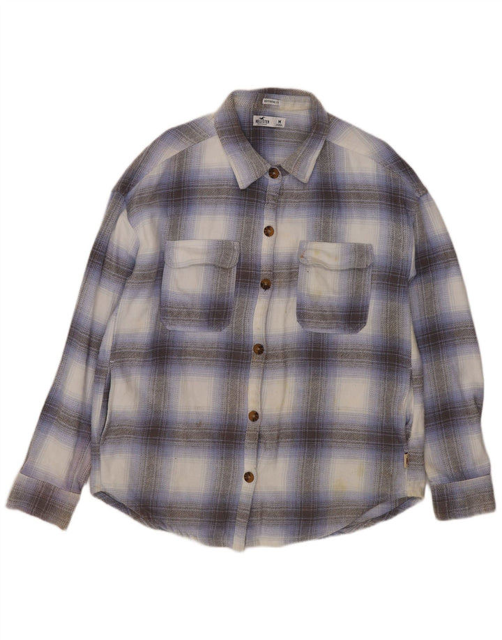 Hollister Womens Boyfriend Fit Flanellskjorte Medium Flerfarvet Plaid