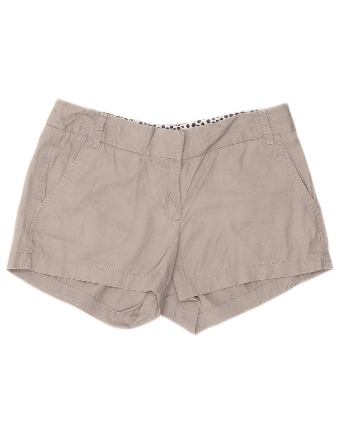 Crew Womens Chino Shorts US 6 Medium W25 Grå Bomuld