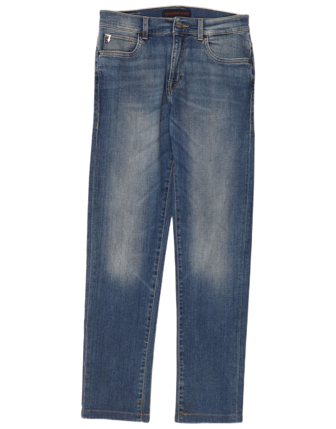 TRUSSARDI Dame Slim Jeans W31 L31 Blå Bomuld