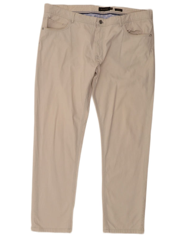 Massimo Dutti Herre Slim Fit Casual Bukser EU 50 2XL W40 L31 Beige