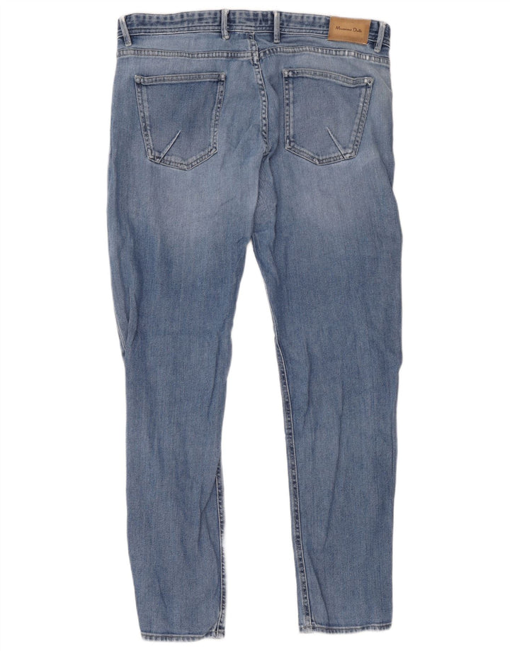 Massimo Dutti Herre Slim Jeans EU 46 XL W36 L31 Blå