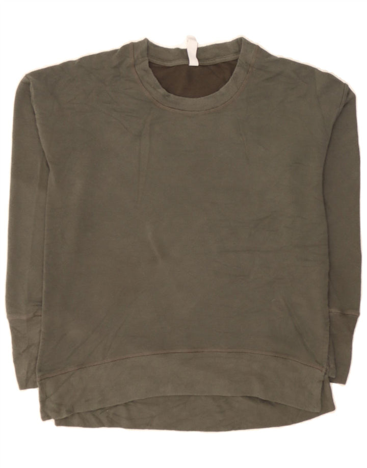 ATHLETA Womens Oversized Sweatshirt Jumper UK 10 Small Green Modal Vintage Athleta and Second-Hand Athleta from Messina Hembry 