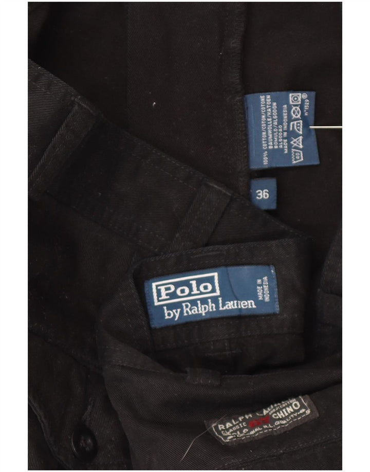 Polo Ralph Lauren Herre Cargo Shorts W36 Large Black Bomuld