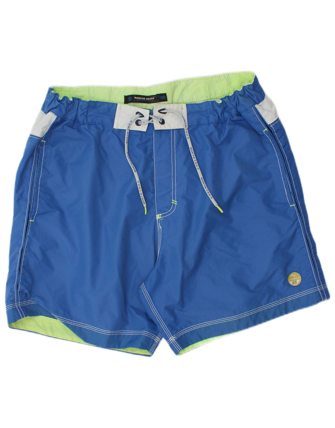North Sails Herre grafiske svømmeshorts Medium Blue Colourblock Polyamid