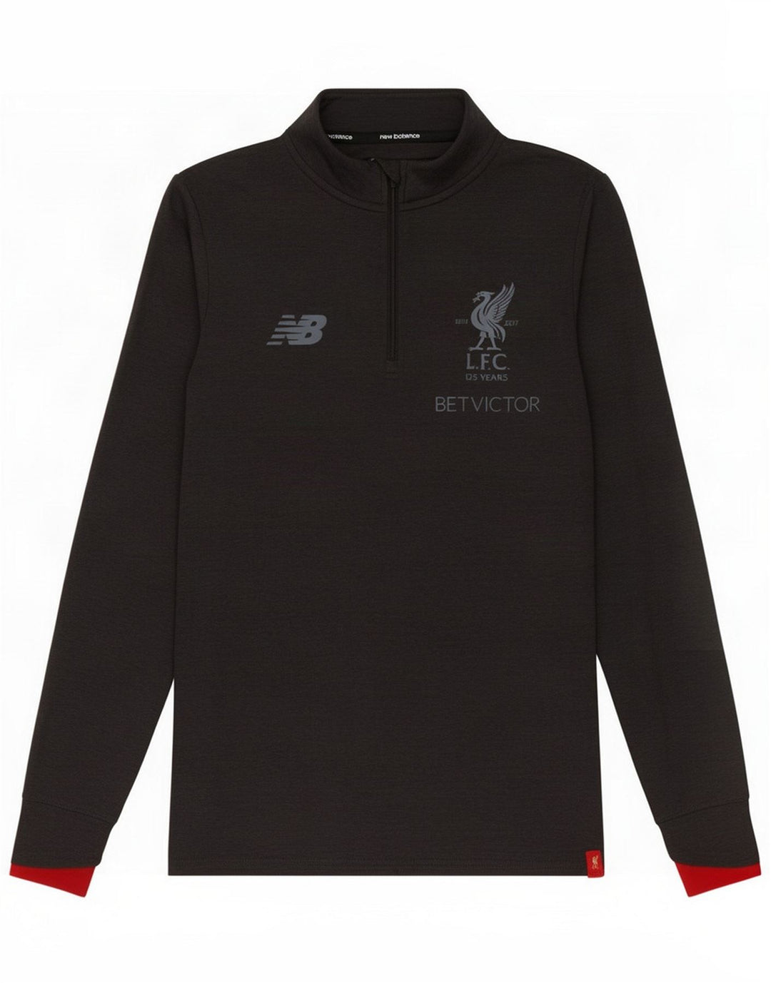 New Balance Herre Liverpool Grafisk Pullover Træningsdragt Top Lille Grå