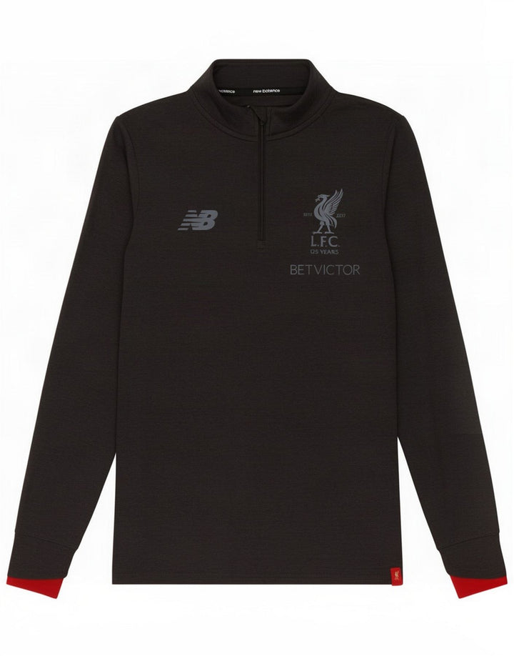 New Balance Herre Liverpool Grafisk Pullover Træningsdragt Top Lille Grå