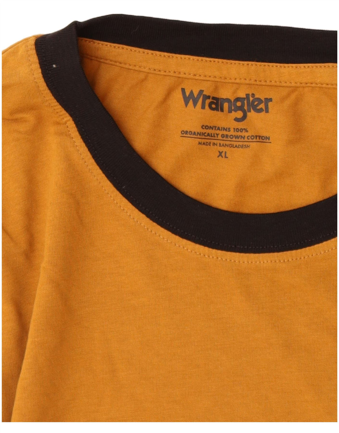 WRANGLER Herre T-Shirt Top XL Brun Bomuld