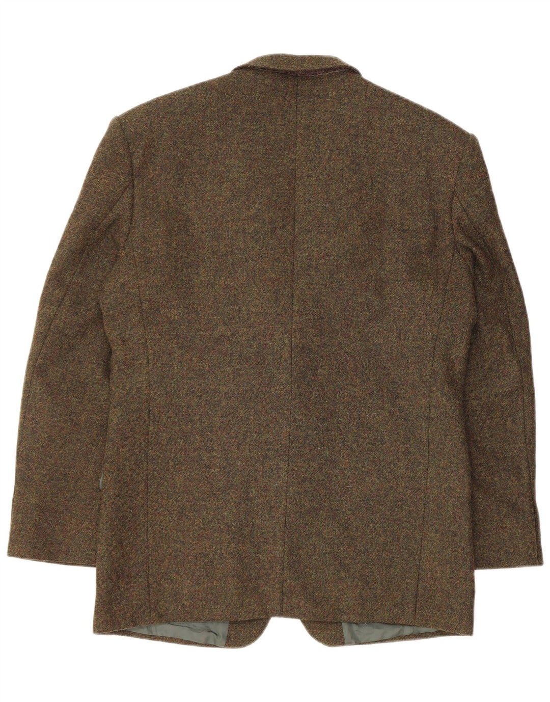 VINTAGE Herre 2-knaps blazerjakke UK 38 Medium Khaki Flecked