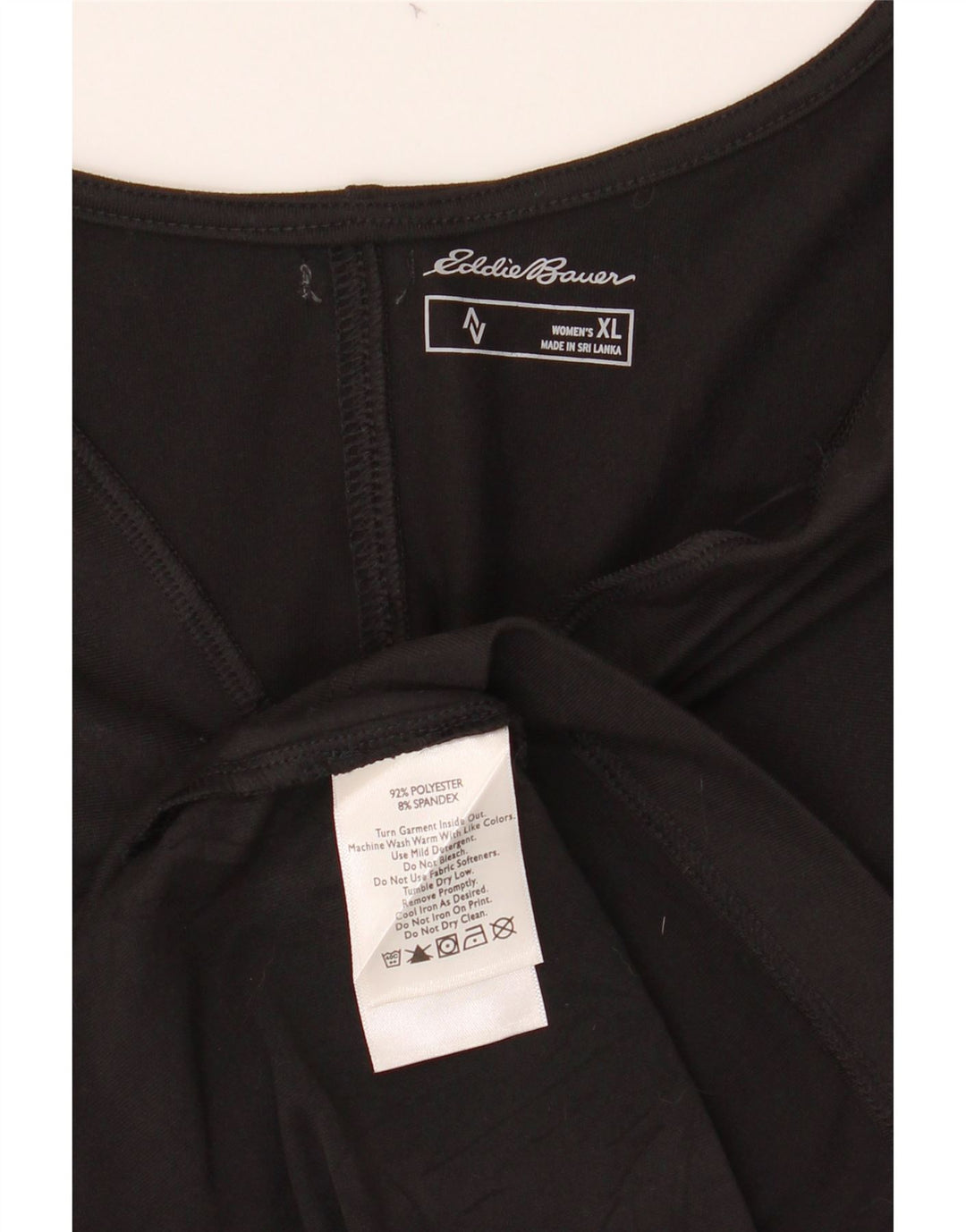 EDDIE BAUER Womens Sleeveless A-Line Dress UK 18 XL Black Polyester Vintage Eddie Bauer and Second-Hand Eddie Bauer from Messina Hembry 