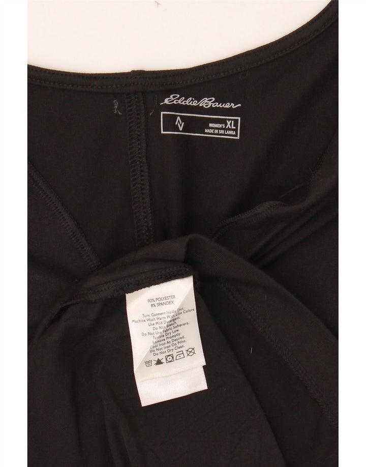 EDDIE BAUER Womens Sleeveless A-Line Dress UK 18 XL Black Polyester Vintage Eddie Bauer and Second-Hand Eddie Bauer from Messina Hembry 