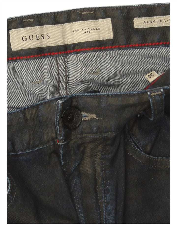 Guess Dame Slim Tapered Jeans W30 L29 Navy Blue