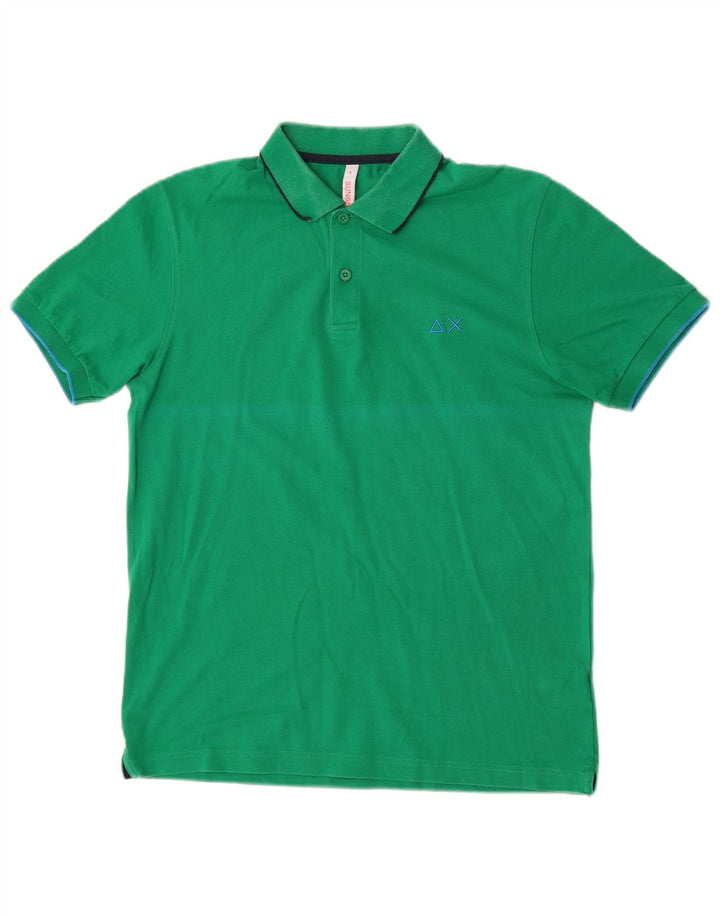 Sun68 Herre poloshirt Medium Grøn Bomuld