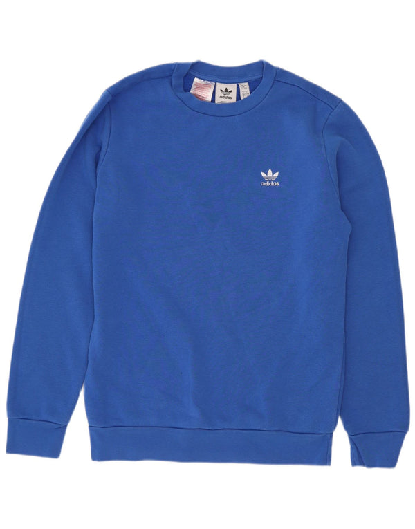 Adidas Boys Sweatshirt Jumper 12-13 år Blå Bomuld