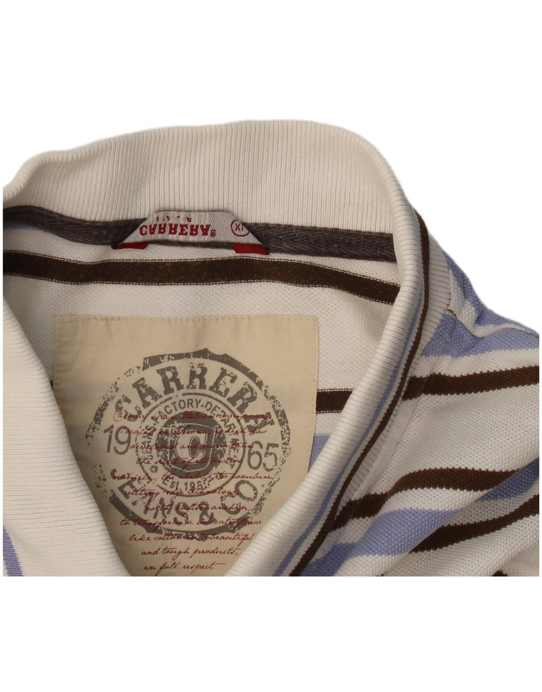 Carrera herre poloshirt XL flerfarvet stribet