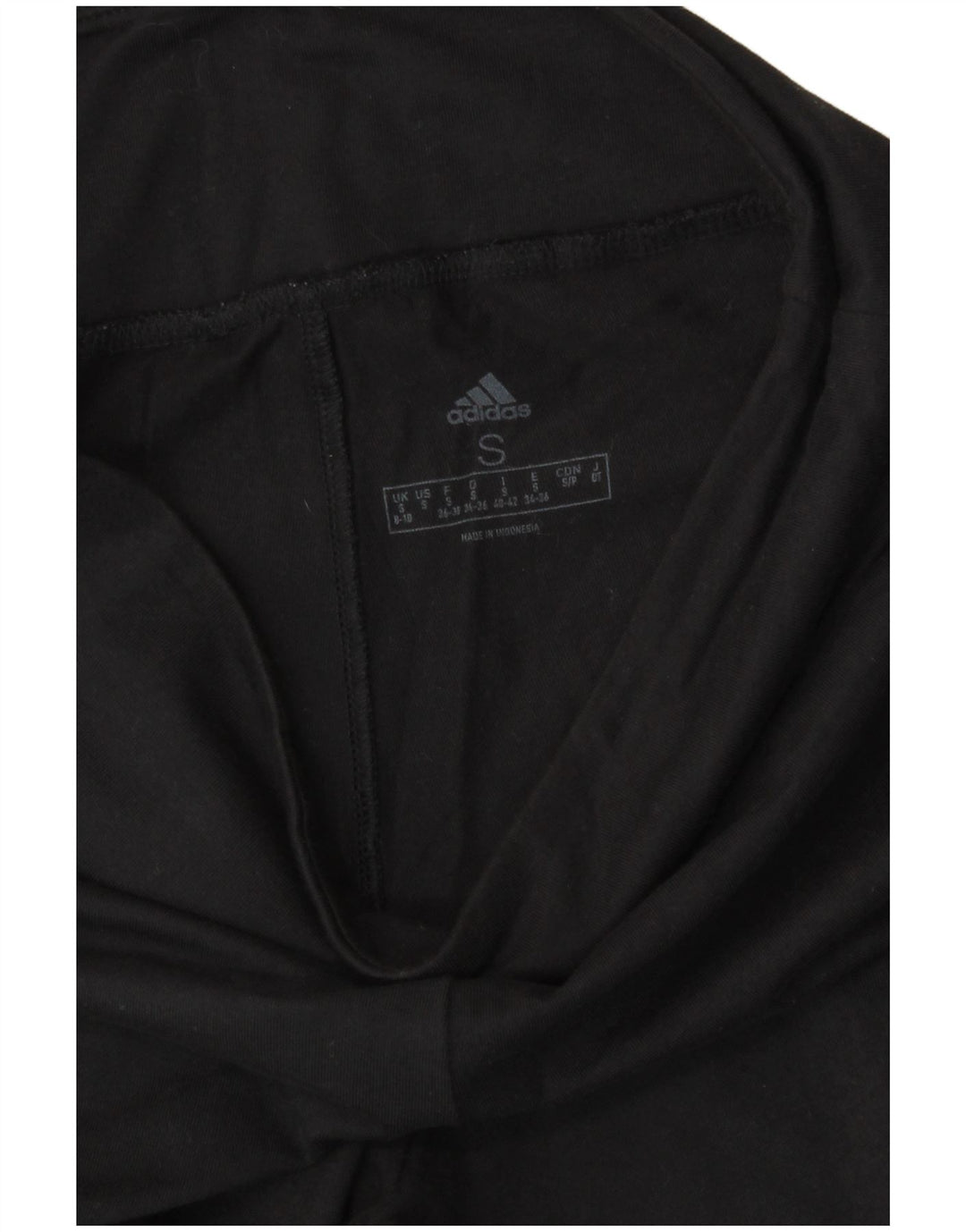 Adidas Graphic Leggings til kvinder UK 8/10 Small Black Polyester