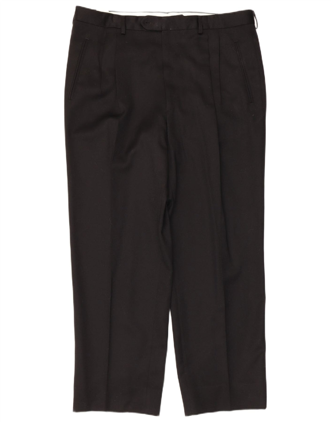 Daniel Hechter Herre Pegged Suit Bukser IT 56 3XL W38 L28 Sort Uld