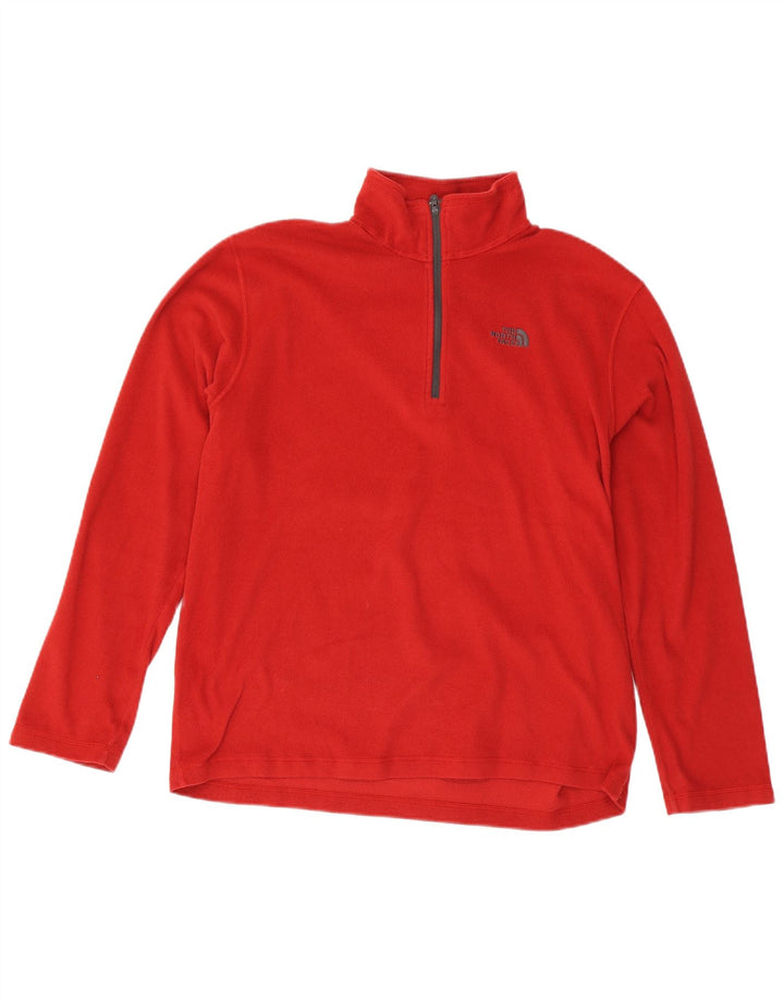 THE NORTH FACE Fleecetrøje med lynlås til mænd Stor rød polyester