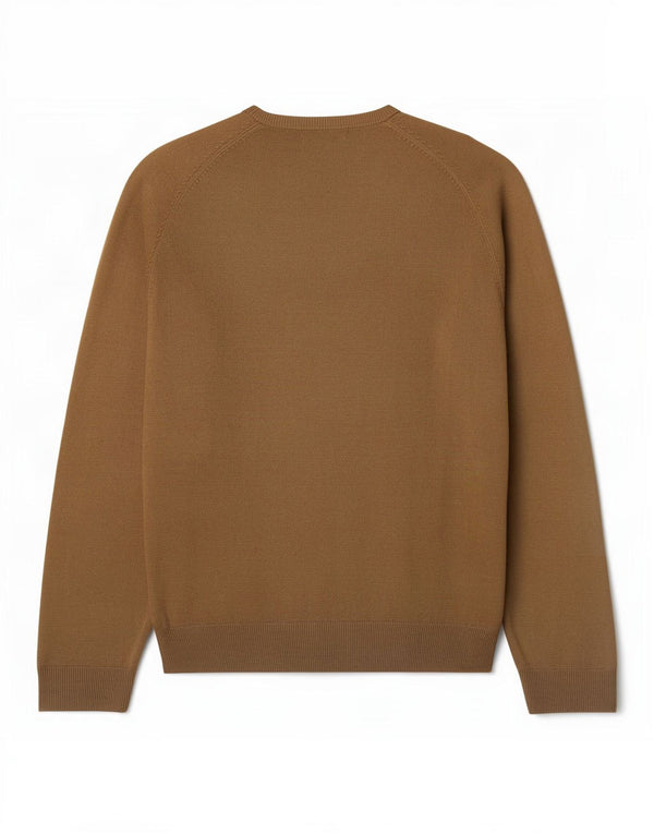 Marks & Spencer Mens Blue Harbour V-Neck Jumper Sweater Medium Beige